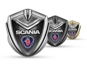 Scania Emblem Car Badge Pro Design Stainless Steel Edge